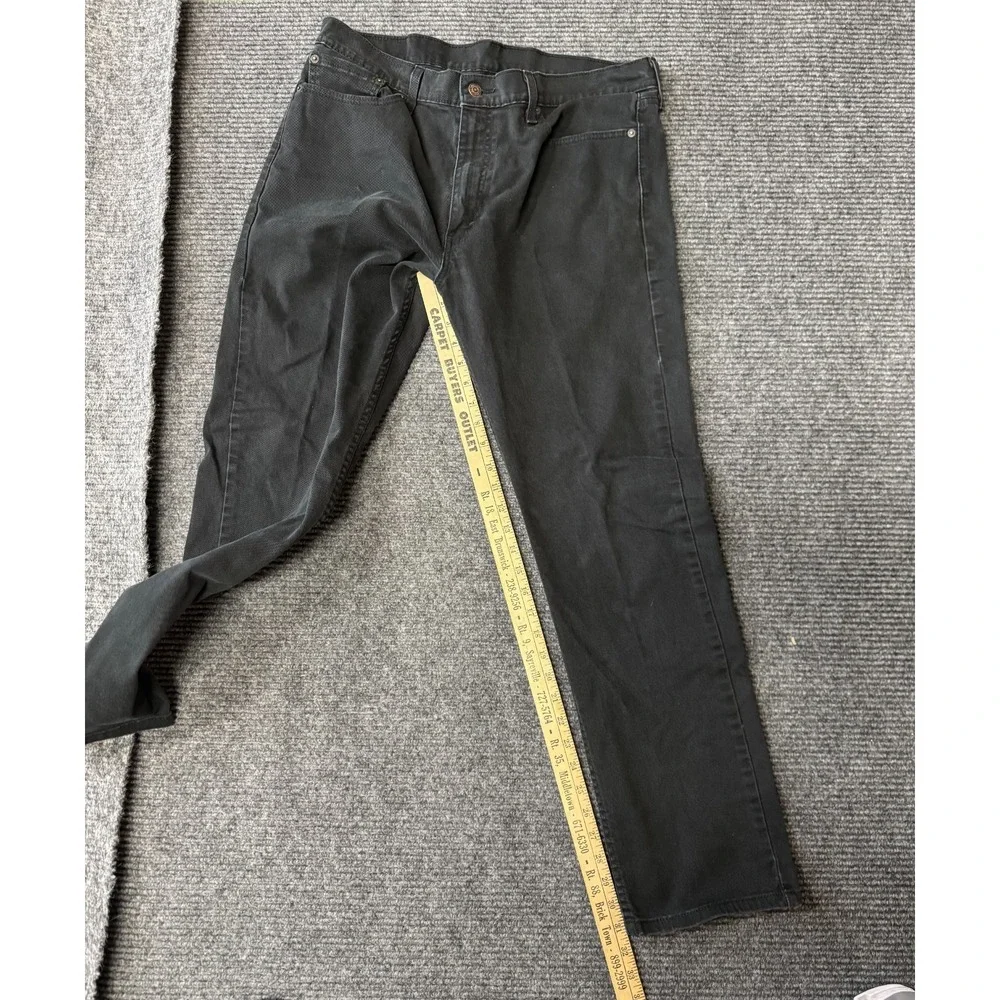 Levi's 513 Jeans Mens Size 36x32 Black Slim Fit Straight Leg Stretch Denim Pants
